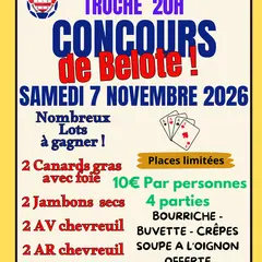 Concours de belote à Troche