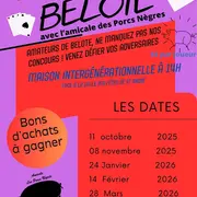 Concours De Belote Avec L’amicale Des Porcs Nègres