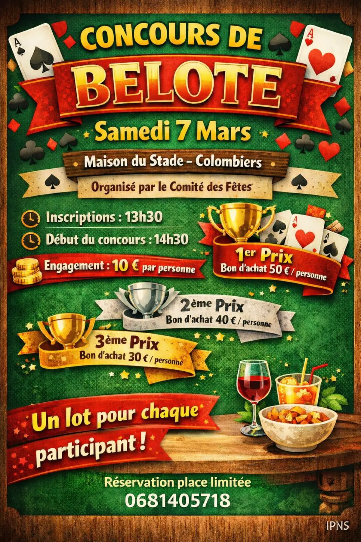 Concours de belote - Colombiers