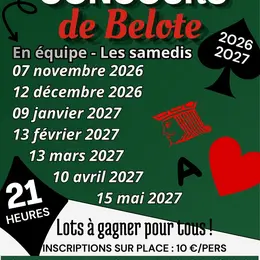 Concours de belote en équipe