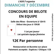 Concours de Belote en équipe