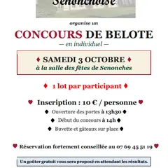 Concours de Belote - en individuel