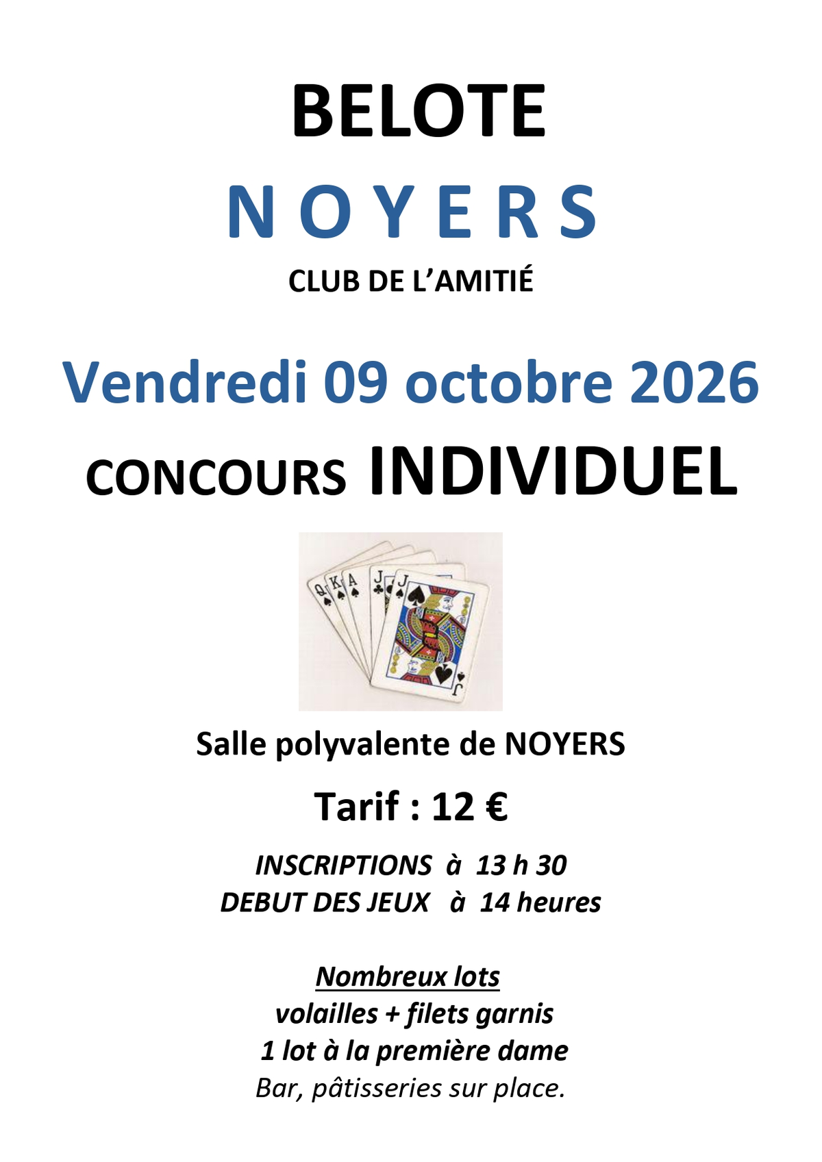 Concours de belote individuel