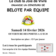 Concours de belote par équipe