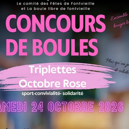 Concours de Boules au profit d'Octobre Rose à Fontvieille