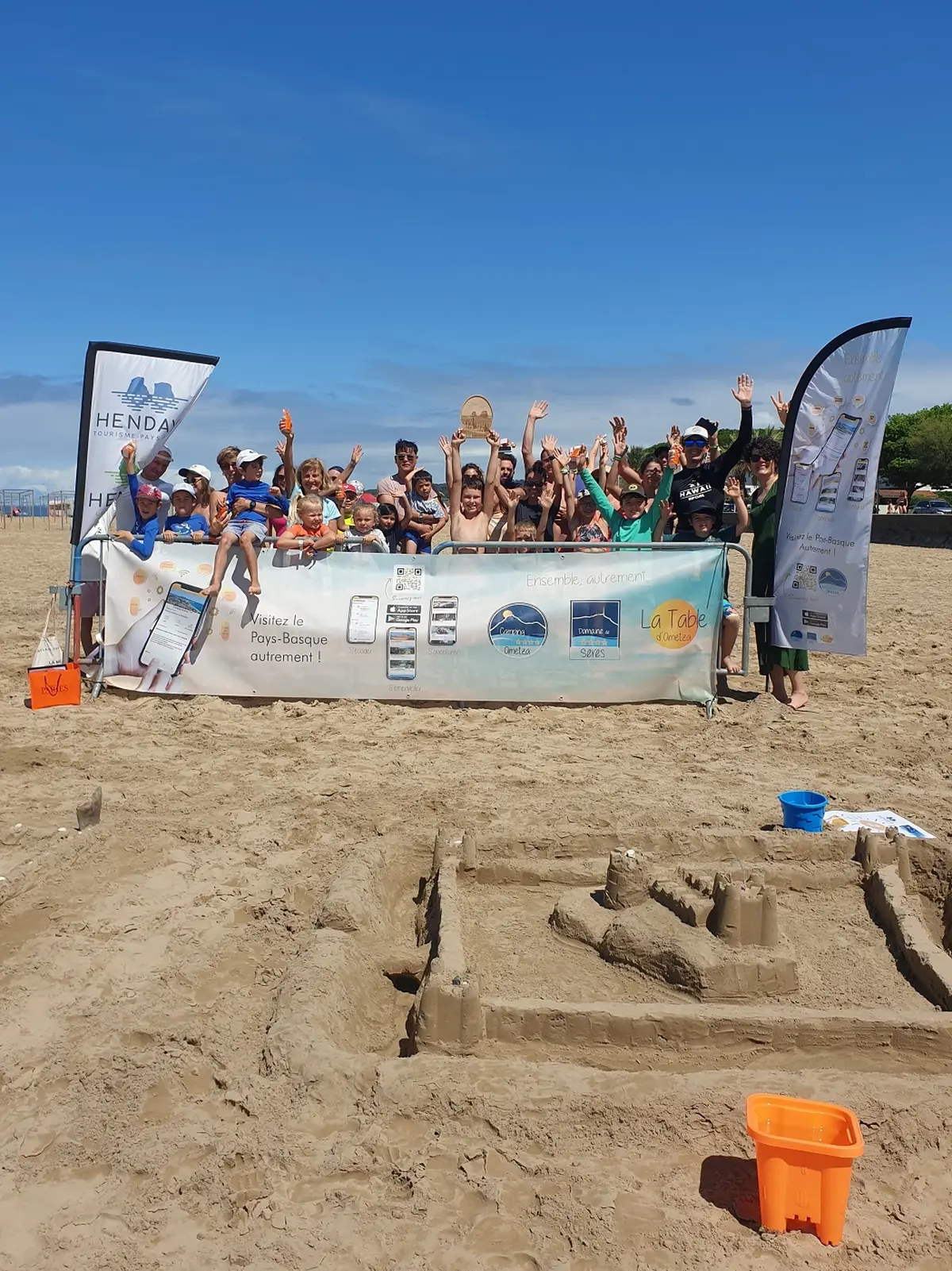 Concours de châteaux de sable - Camping Ametza