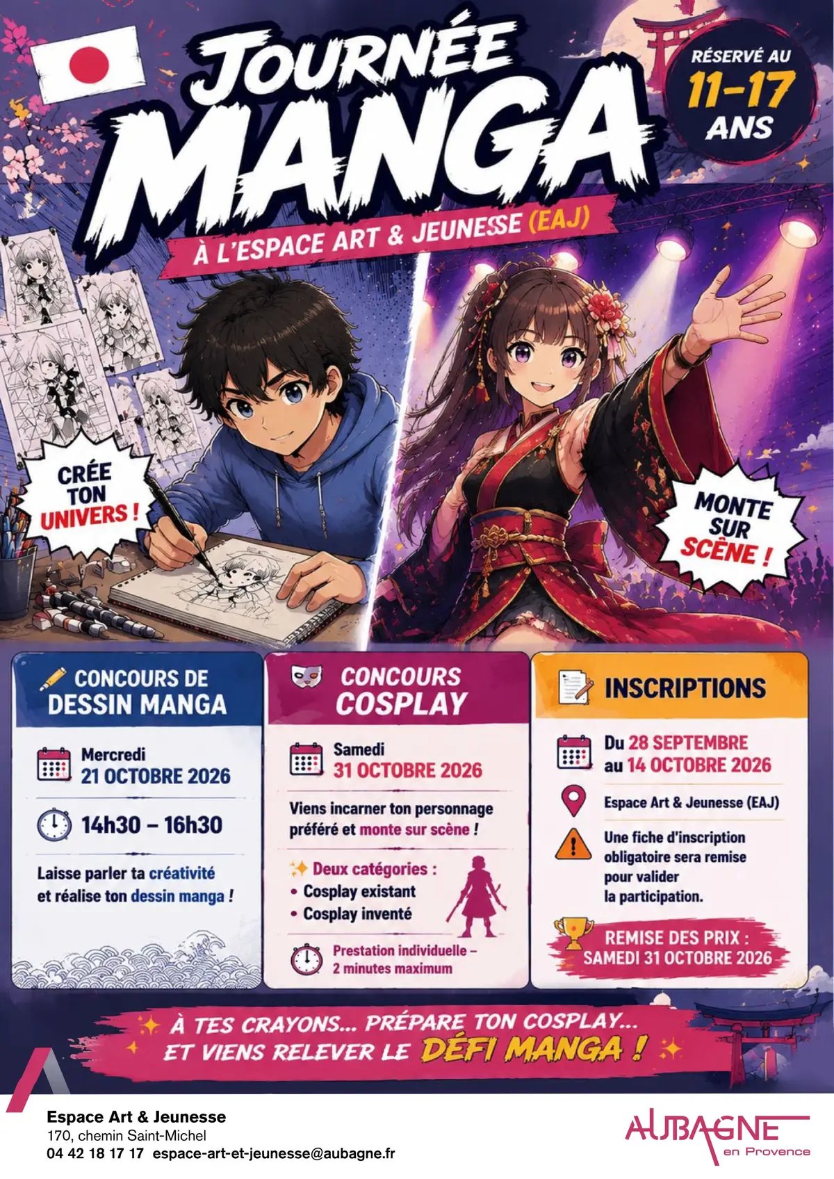 Concours de dessin manga & concours cosplay