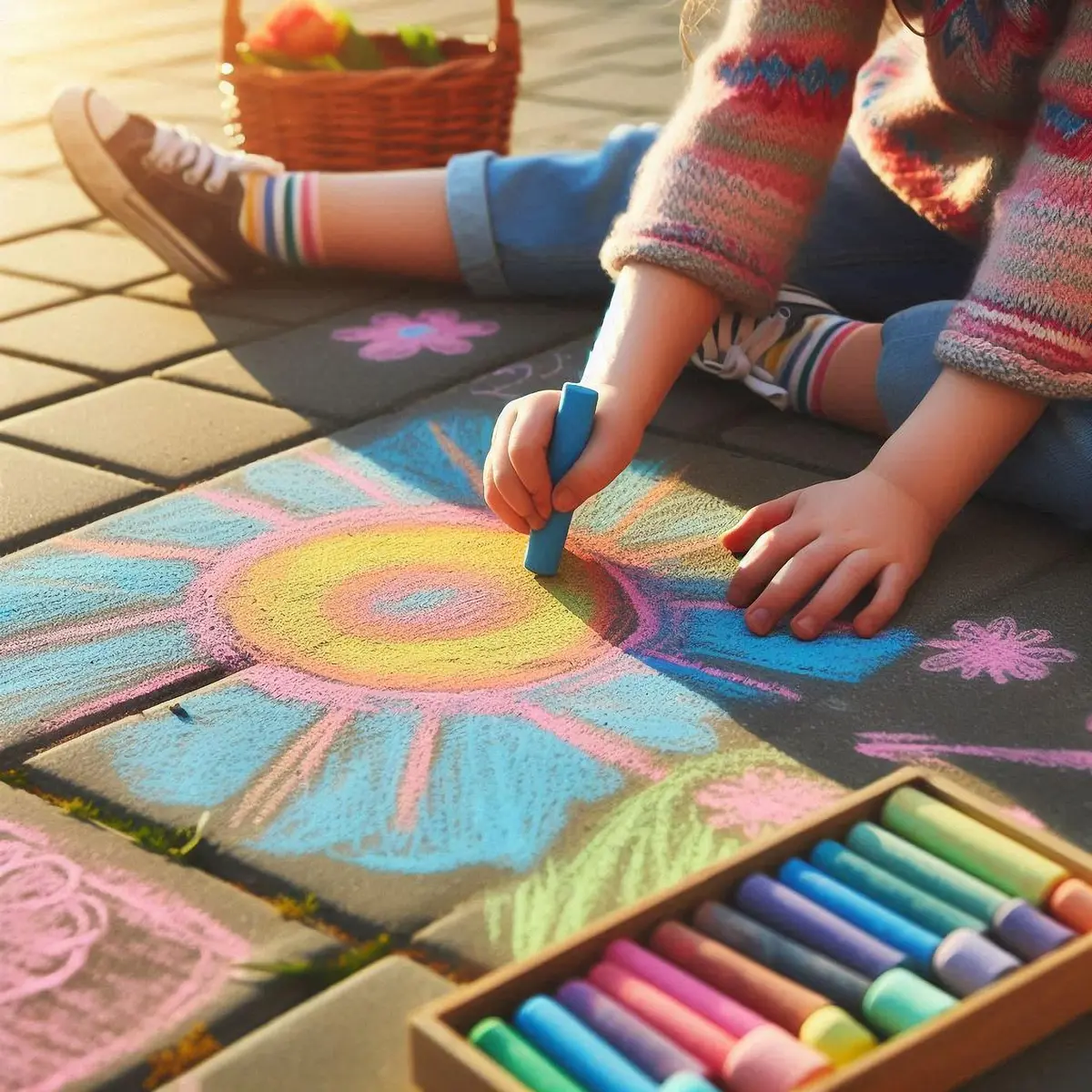 Concours de dessins à la craie