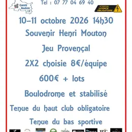 Concours de jeu provençal