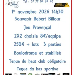 Concours de jeu provençal