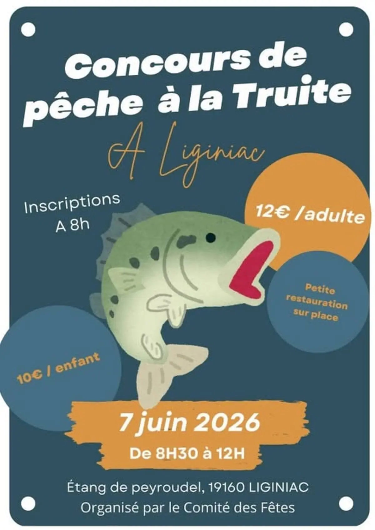 Concours de pêche à la truite