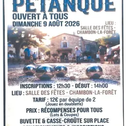 Concours de pétanque