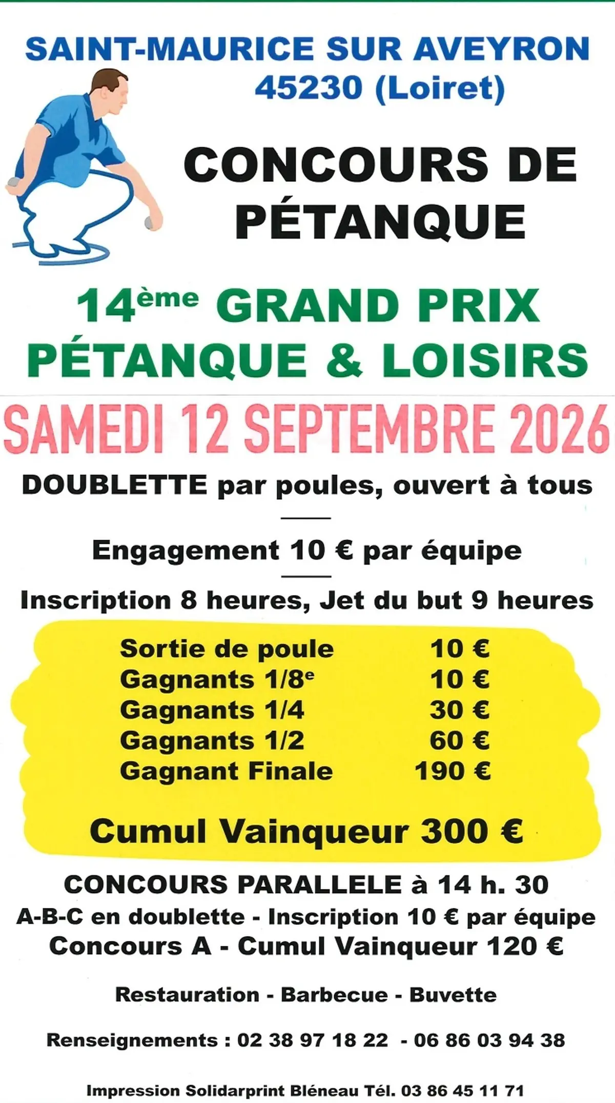 Concours de pétanque