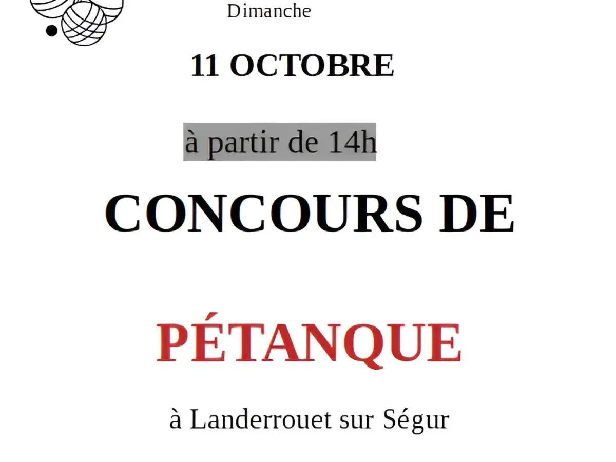 Concours de pétanque