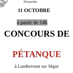 Concours de pétanque