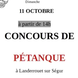 Concours de pétanque