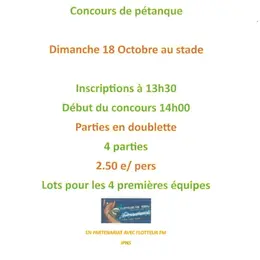 Concours de pétanque