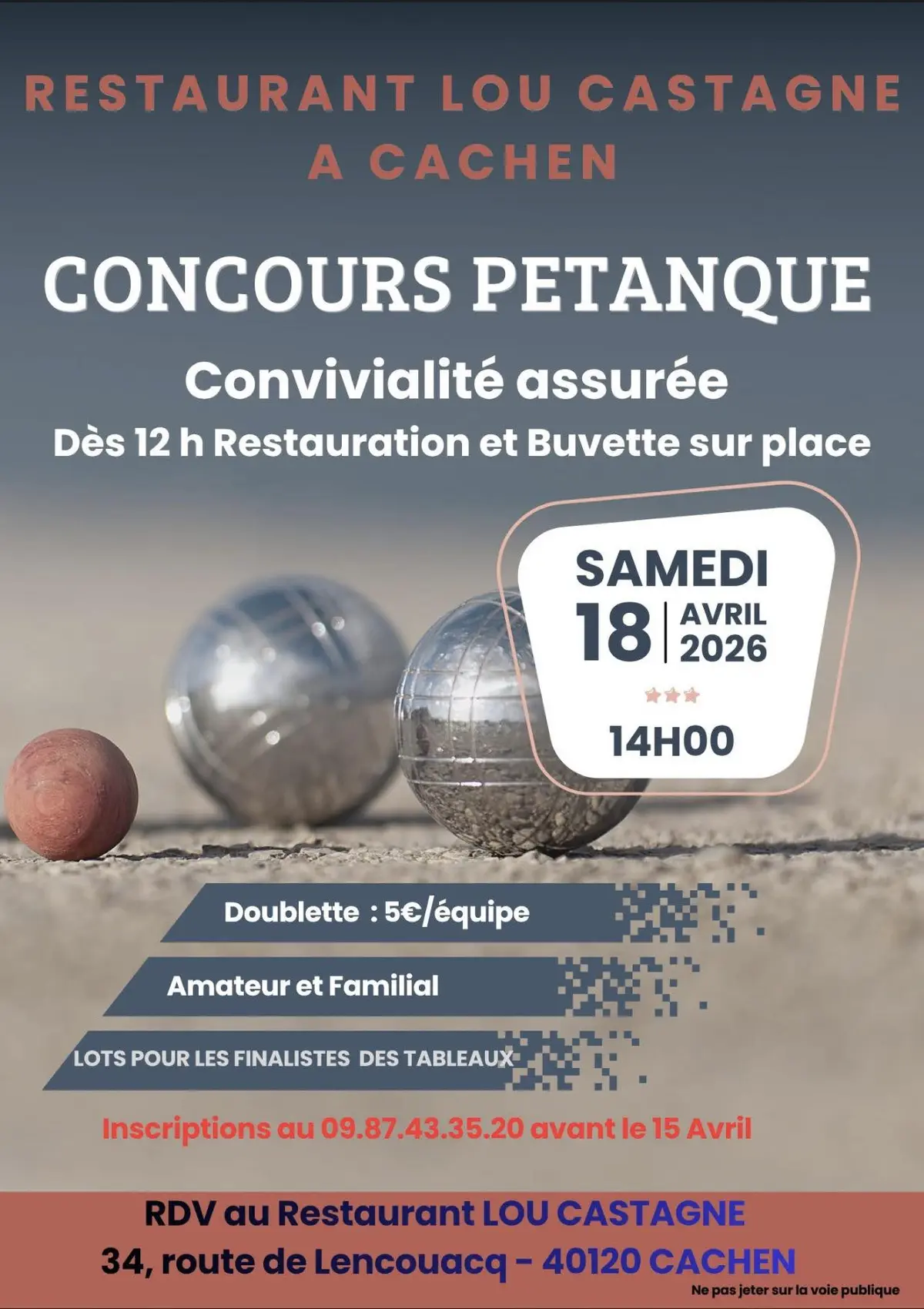 Concours de pétanque