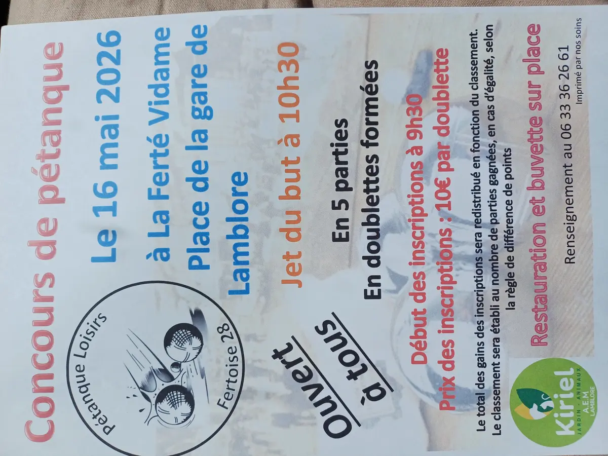 Concours de pétanque