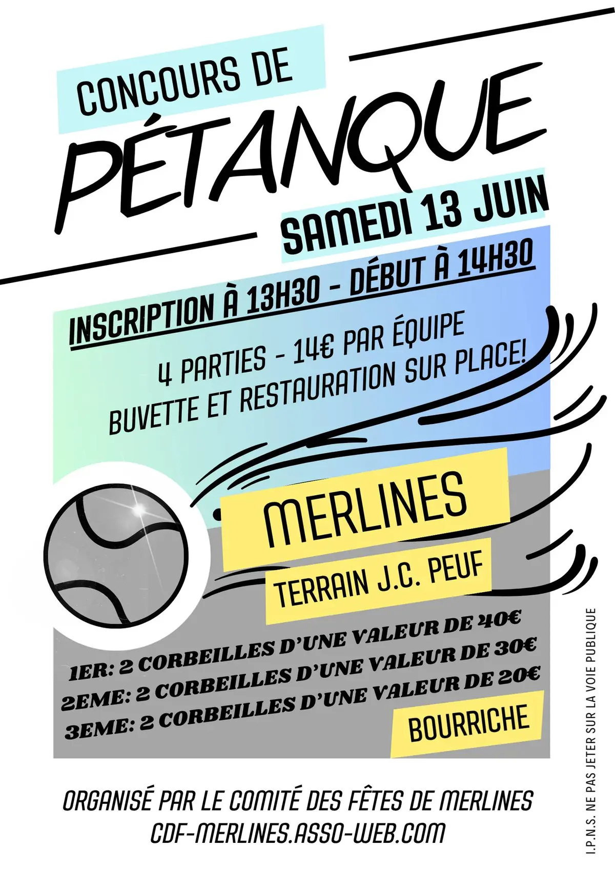 Concours de pétanque