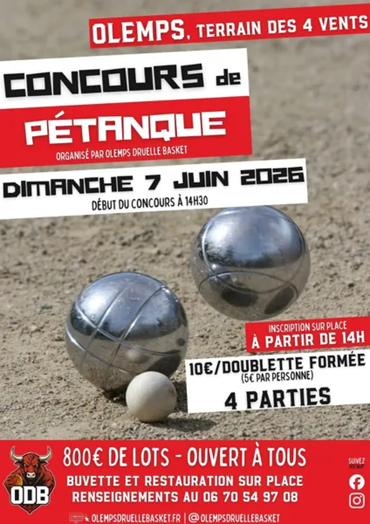 Concours de pétanque