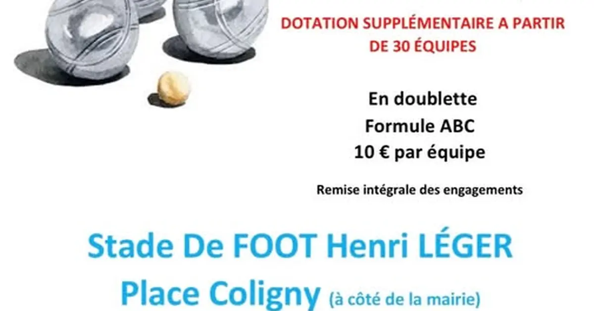Concours de pétanque