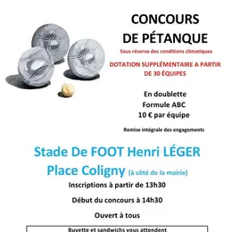 Concours de pétanque