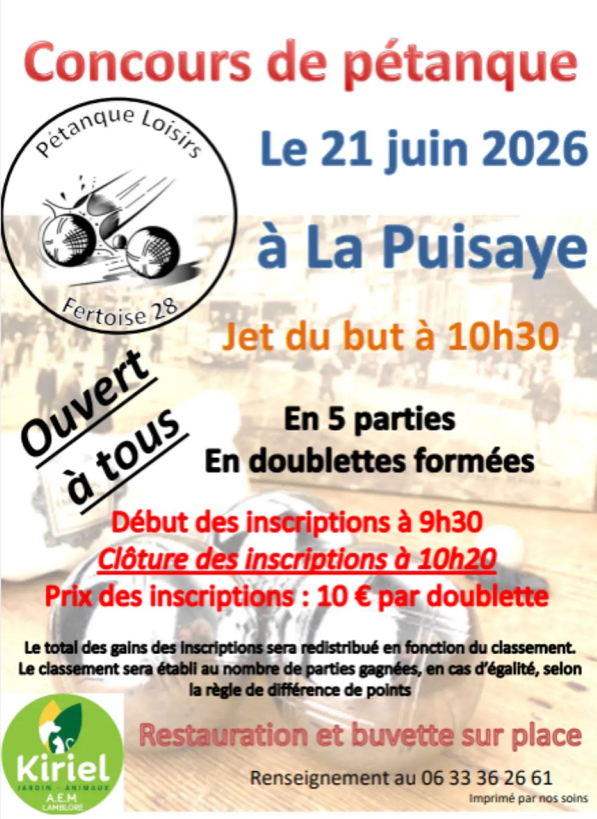 Concours de Pétanque