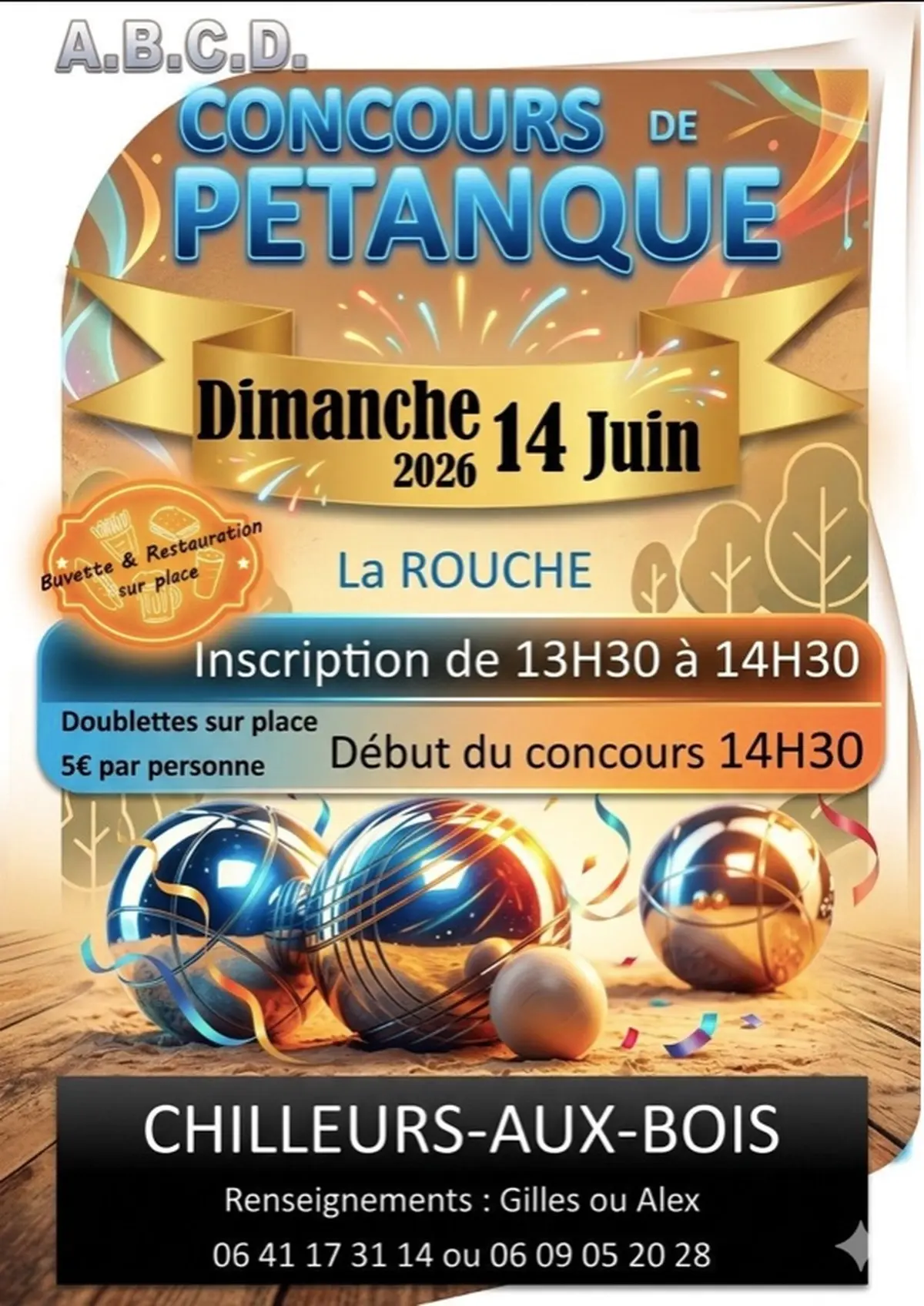 Concours de pétanque