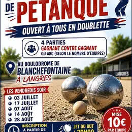 Concours de pétanque