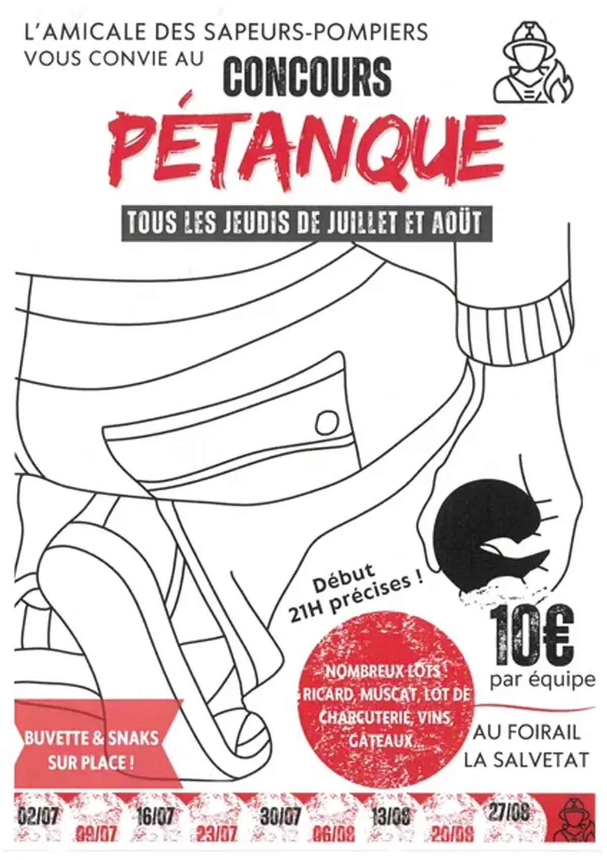 Concours de pétanque