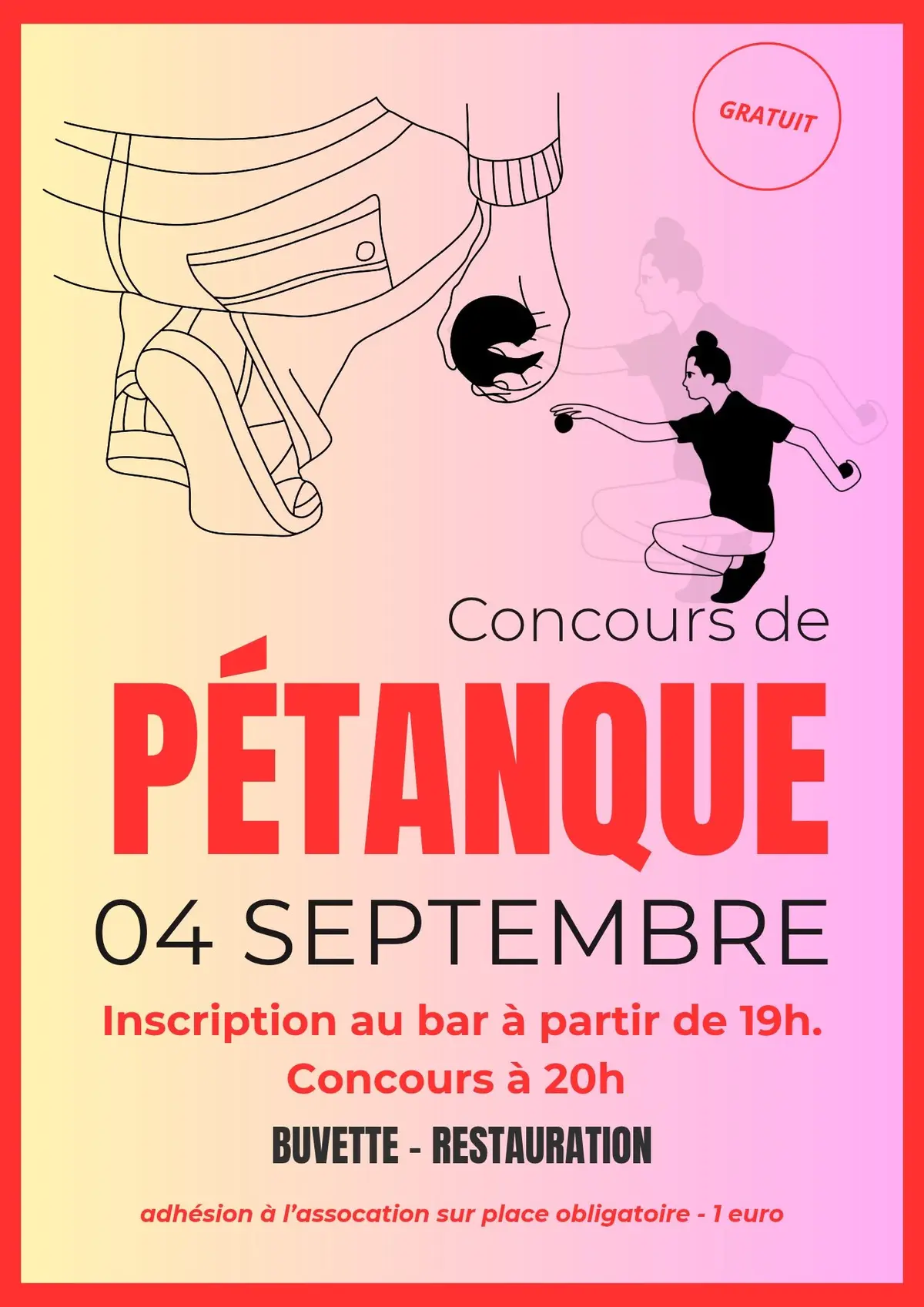 Concours de Pétanque à La Chapelle Saint-André