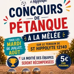 Concours de pétanque à la mélée