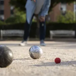 Concours de pétanque à Louin