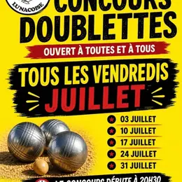 Concours de pétanque à Lunac
