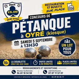 Concours de Pétanque à OYRÉ