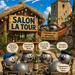 Concours de pétanque à Salon-La-Tour