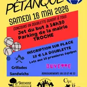 Concours de pétanque à Troche