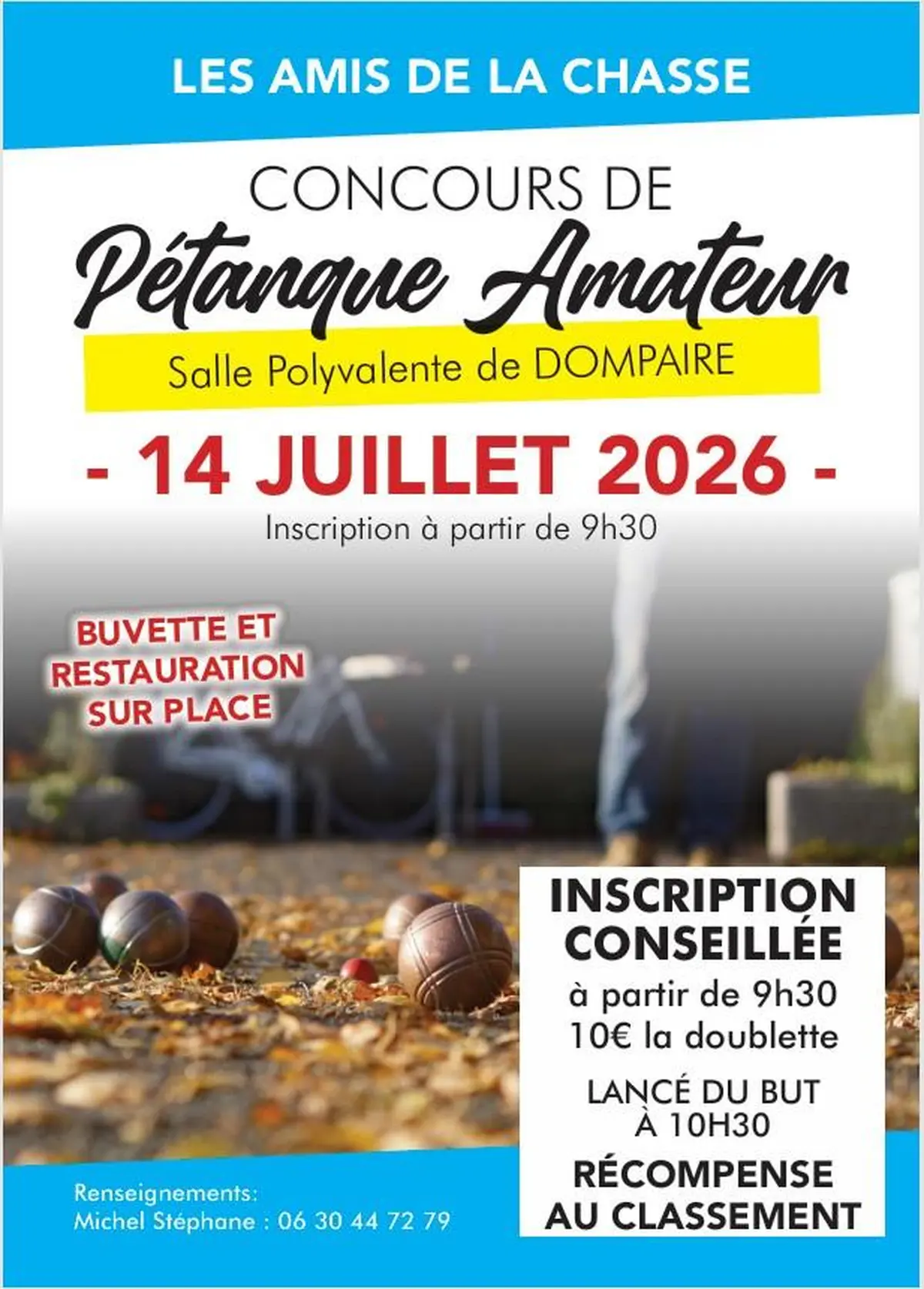Concours de pétanque amateurs