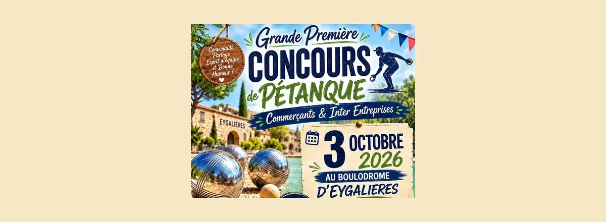 Concours de pétanque commerçants et inter entreprises