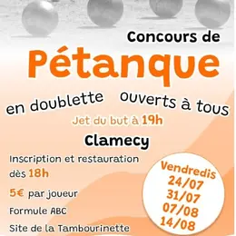 Concours de pétanque en doublette