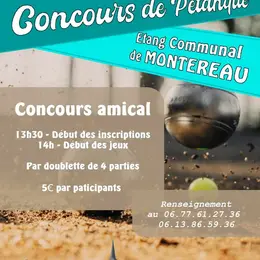 Concours de pétanque en doublette