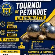 Concours de pétanque en doublette