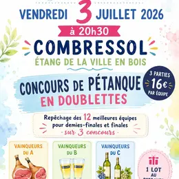 Concours de pétanque en doublette