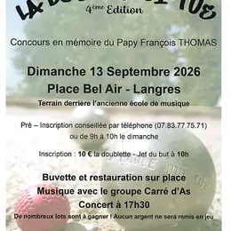 Concours de Pétanque en doublette - La Boule qui tue