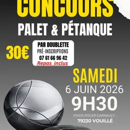 Concours de pétanque et de palets à Vouillé