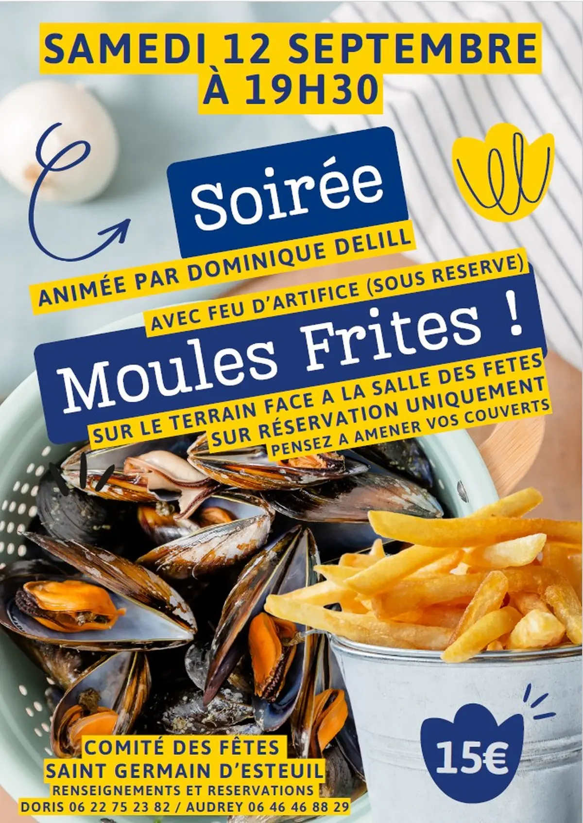 Concours de pétanque et Soirée moules-frites