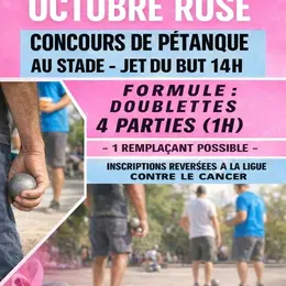 Concours de Pétanque Octobre Rose