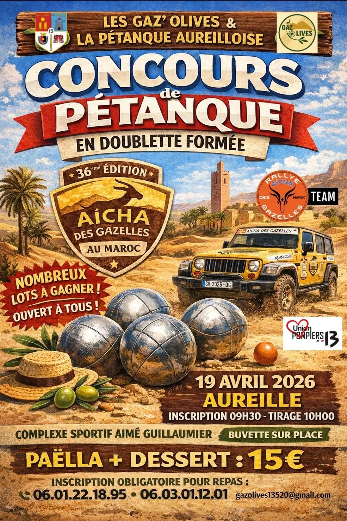 Concours de pétanque spécial Gaz'Olives
