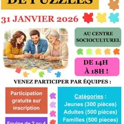 Concours de puzzles au Centre Socioculturel du Pays Foyen